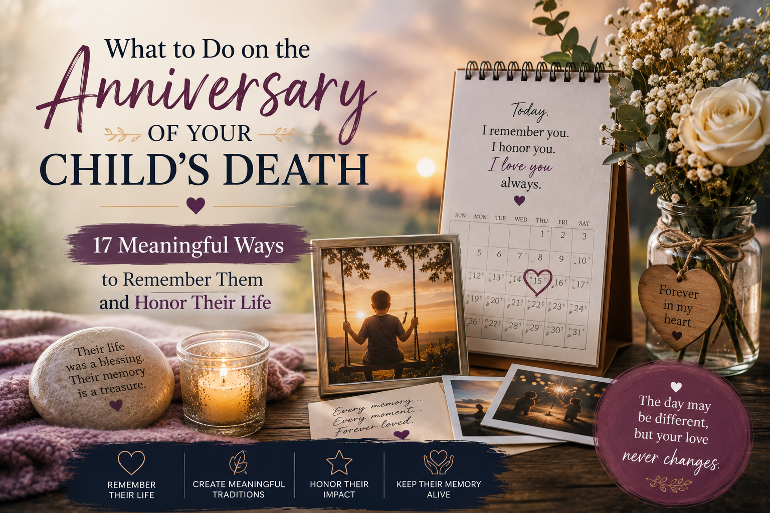 What to Do on the Anniversary of Your Child’s Death: 17 Meaningful Ways to Remember Them