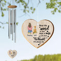 Personalized Memorial Dog Mom Wind Chime - Memorial Gift Idea For Dog Lover - Hear The Wind And Think Of Me In Your Heart I'll Always Be