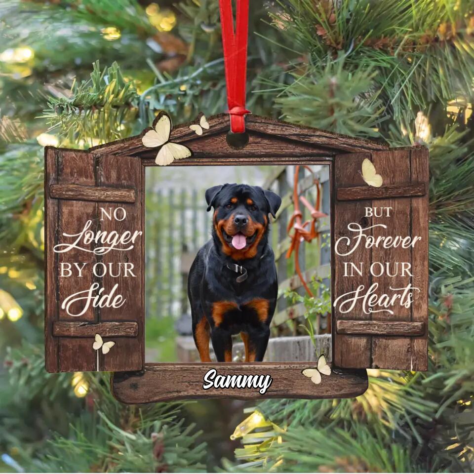 Personalized Pet Memorial Wooden Ornament – Custom Photo Remembrance