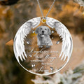 Personalized Pet Memorial Ornament – Angels Have Paws Custom Photo Keepsake