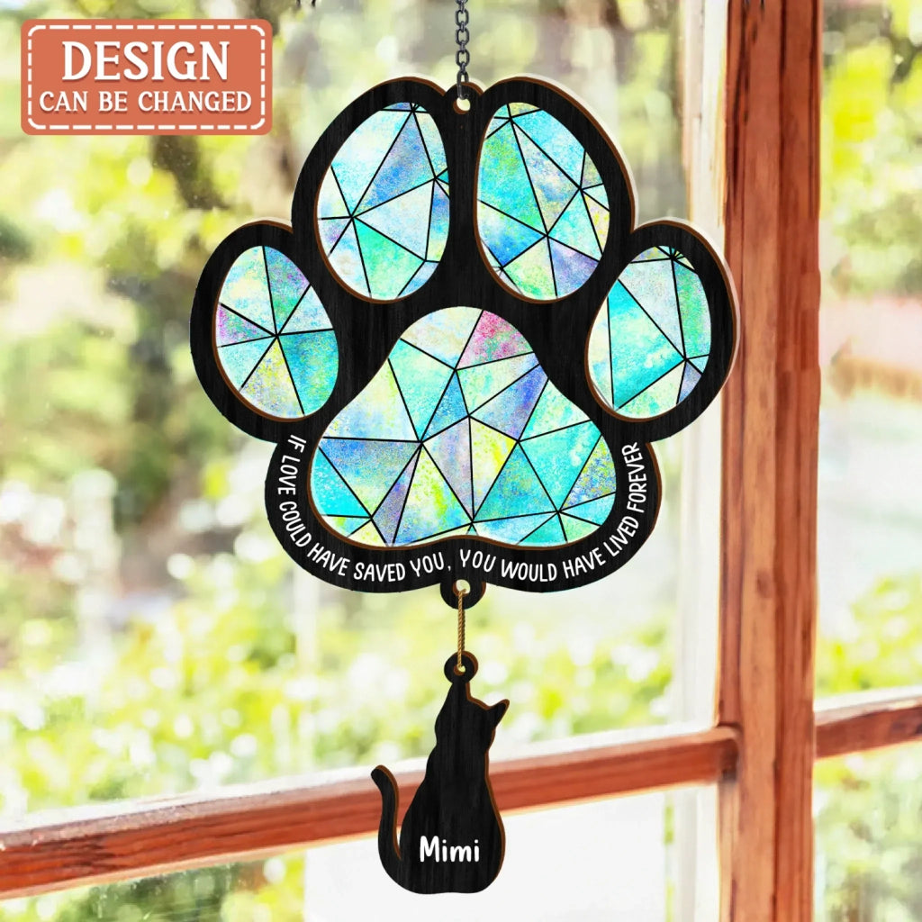 Personalized Memorial Pet 2 Layers Wood Suncatcher - Memorial Gift Idea For Dog/Cat/Horse Owner