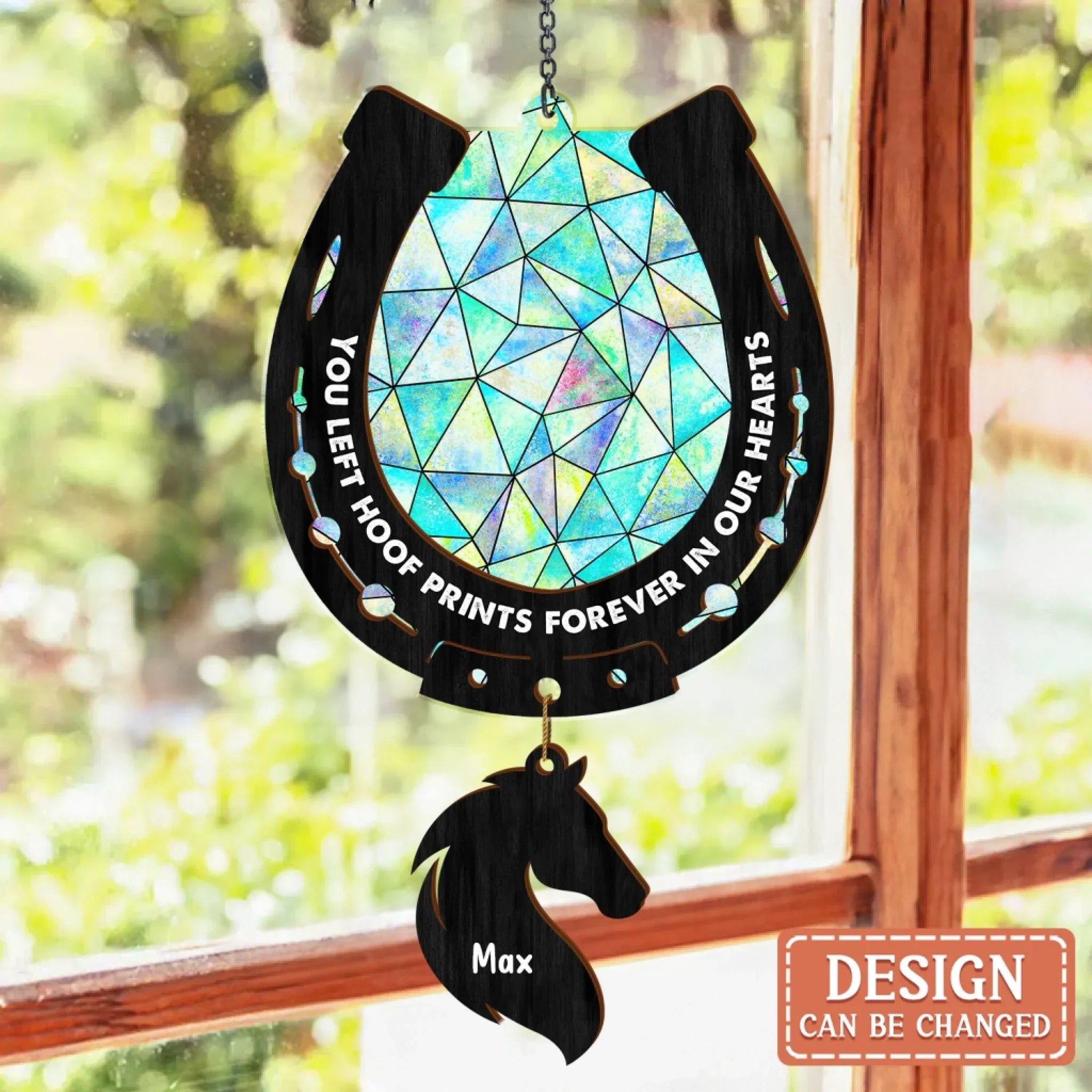 Personalized Memorial Pet 2 Layers Wood Suncatcher - Memorial Gift Idea For Dog/Cat/Horse Owner