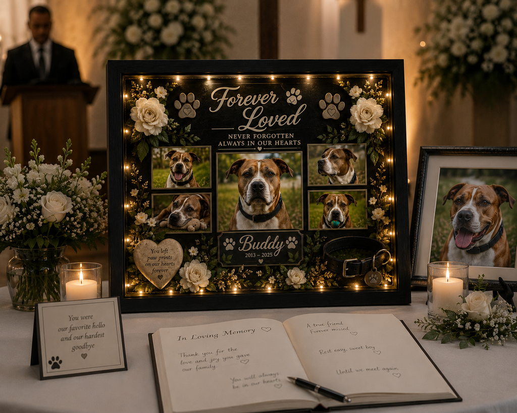 Personalized Dog Memorial Shadow Box | Forever Loved™ Keepsake