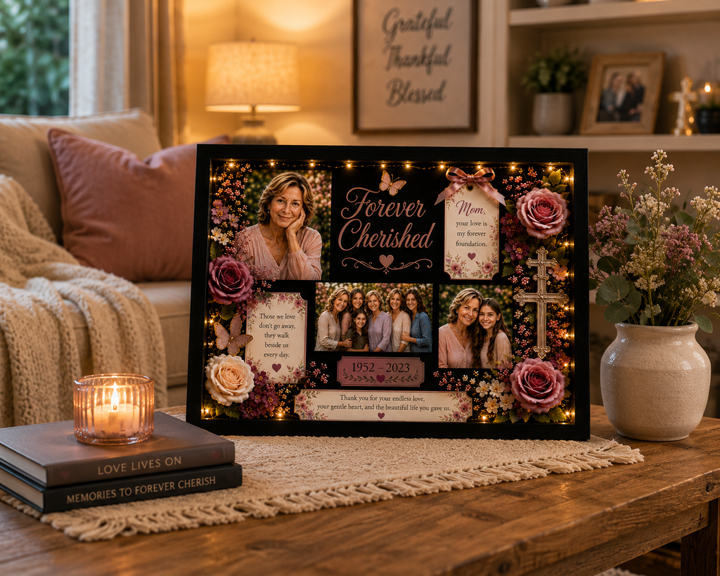 Personalized Mother Memorial Shadow Box | Heaven's Angel™ Keepsake