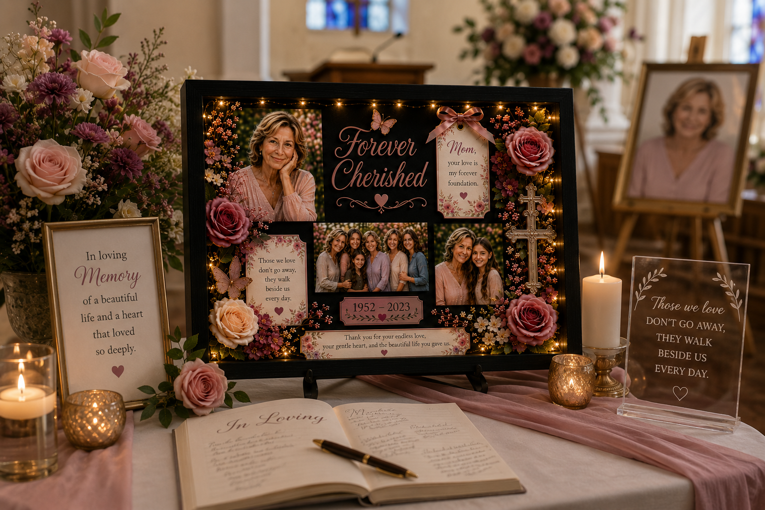Personalized Mother Memorial Shadow Box | Heaven's Angel™ Keepsake