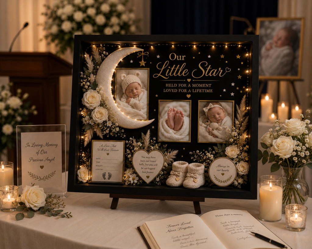 Personalized Baby Memorial Shadow Box | Our Little Star™ Keepsake