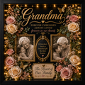 Personalized Grandma Memorial Shadow Box | Grandma’s Garden™ Keepsake