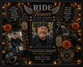 Motorcycle Memorial Shadow Box | Biker Memorial Gift | Ride Forever™