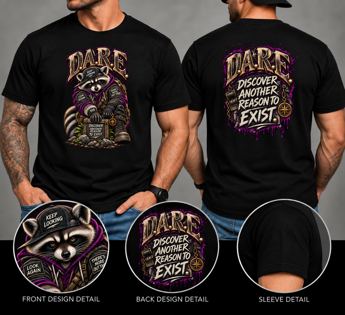 D.A.R.E.™ — Discover Another Reason to Exist | Suicide Awareness Tee