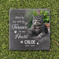 Personalized Cat Grave Marker Slate Plaque Stone Custom Engraved Name Pet Memorial Remembrance Gift For Kitty Loss Souvenir