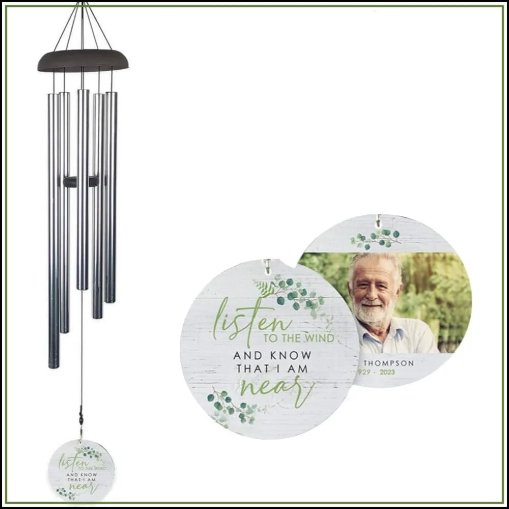 Personalized Memorial Wind Chime for Loss of Loved One, 42 Inch Sympathy Gift product image 1