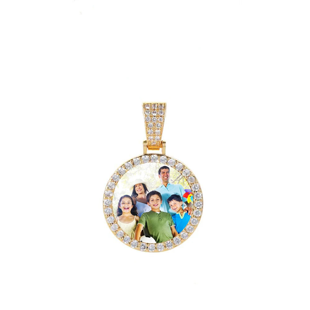 Personalized Memorial Photo Medallion Necklace