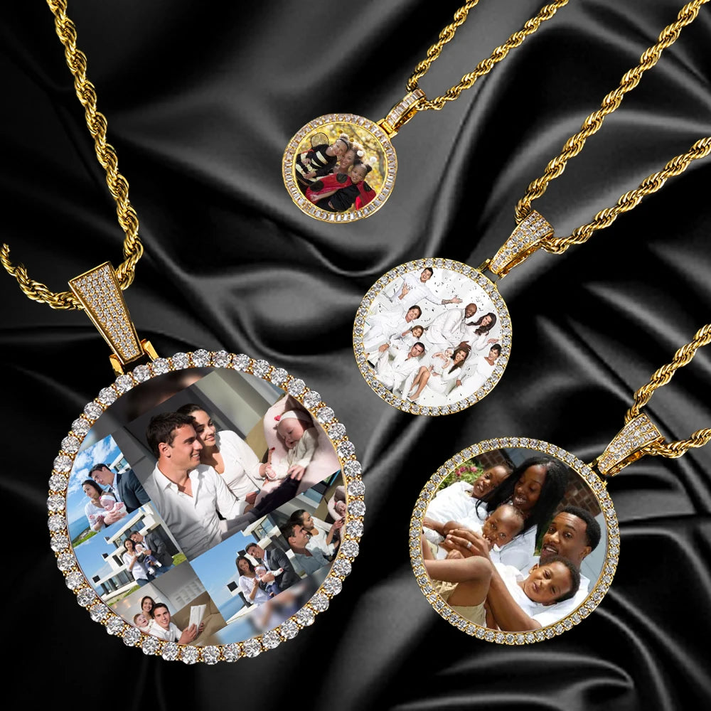 Personalized Memorial Photo Medallion Necklace