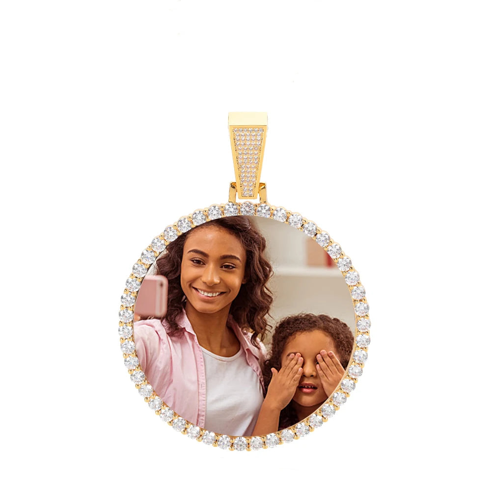 Personalized Memorial Photo Medallion Necklace