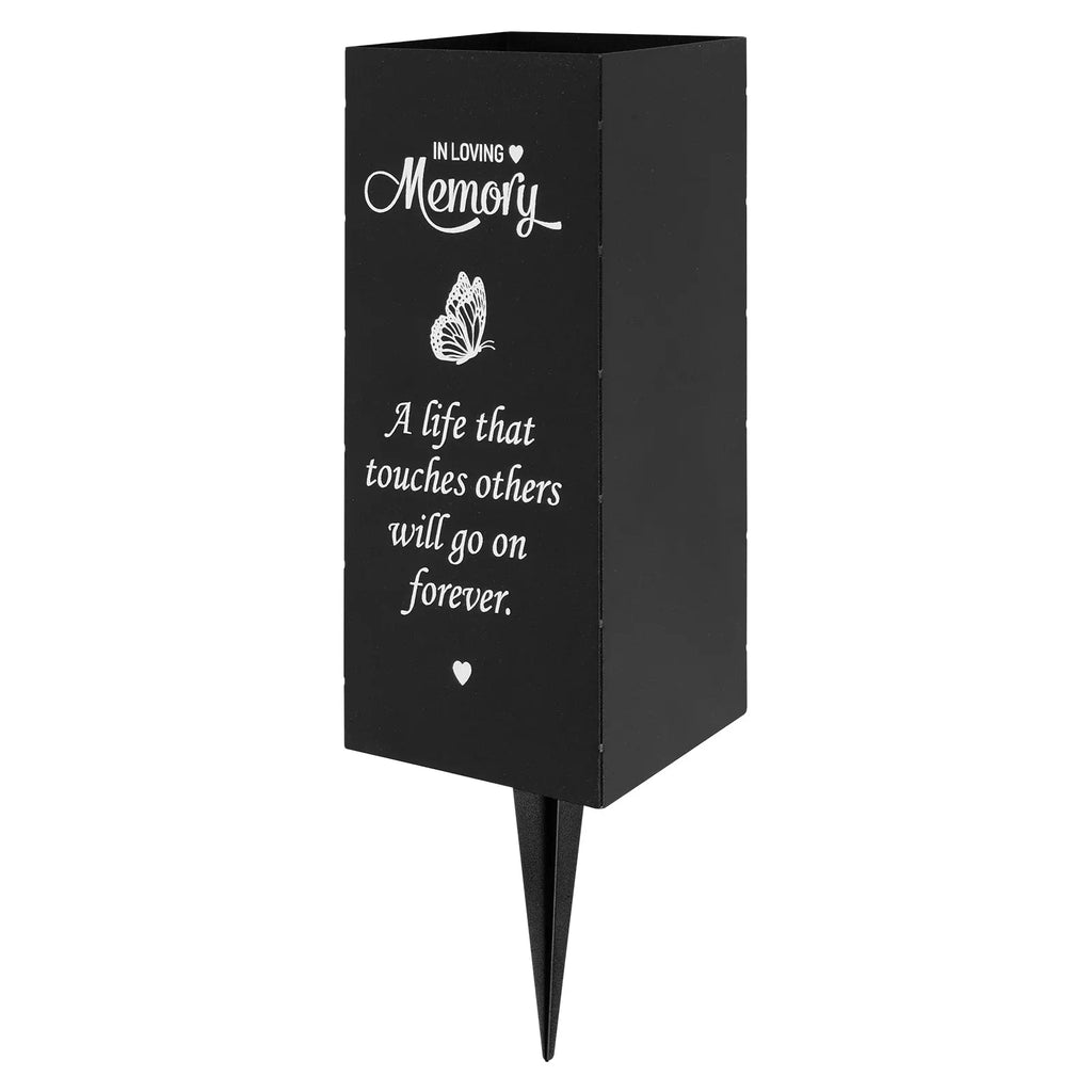 In Loving Memory Memorial Grave Vase – Cemetery Flower Holder with Ground Stake
