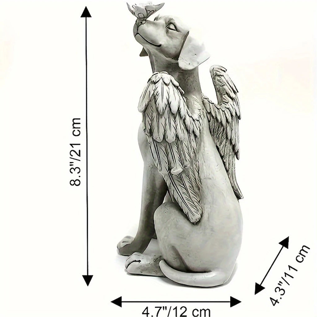 Forever by Your Side Angel Dog Memorial Statue – Pet Remembrance Keepsake