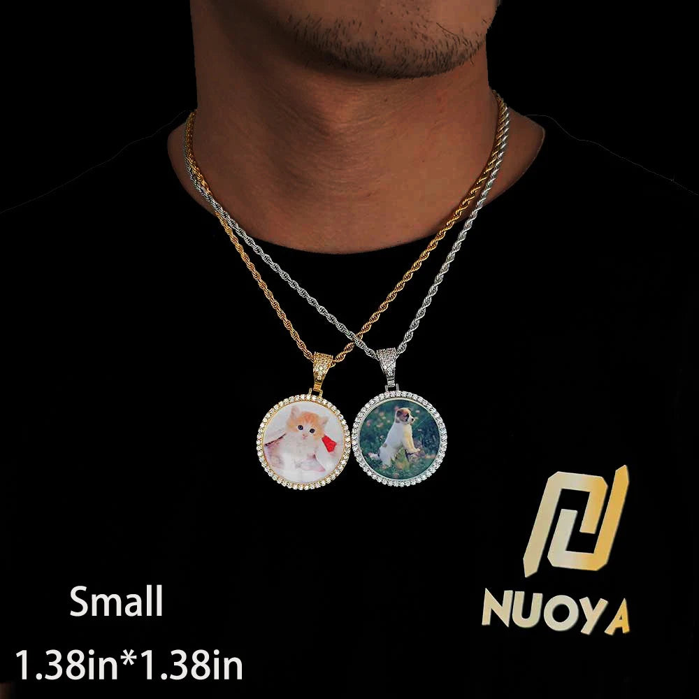 Personalized Memorial Photo Medallion Necklace