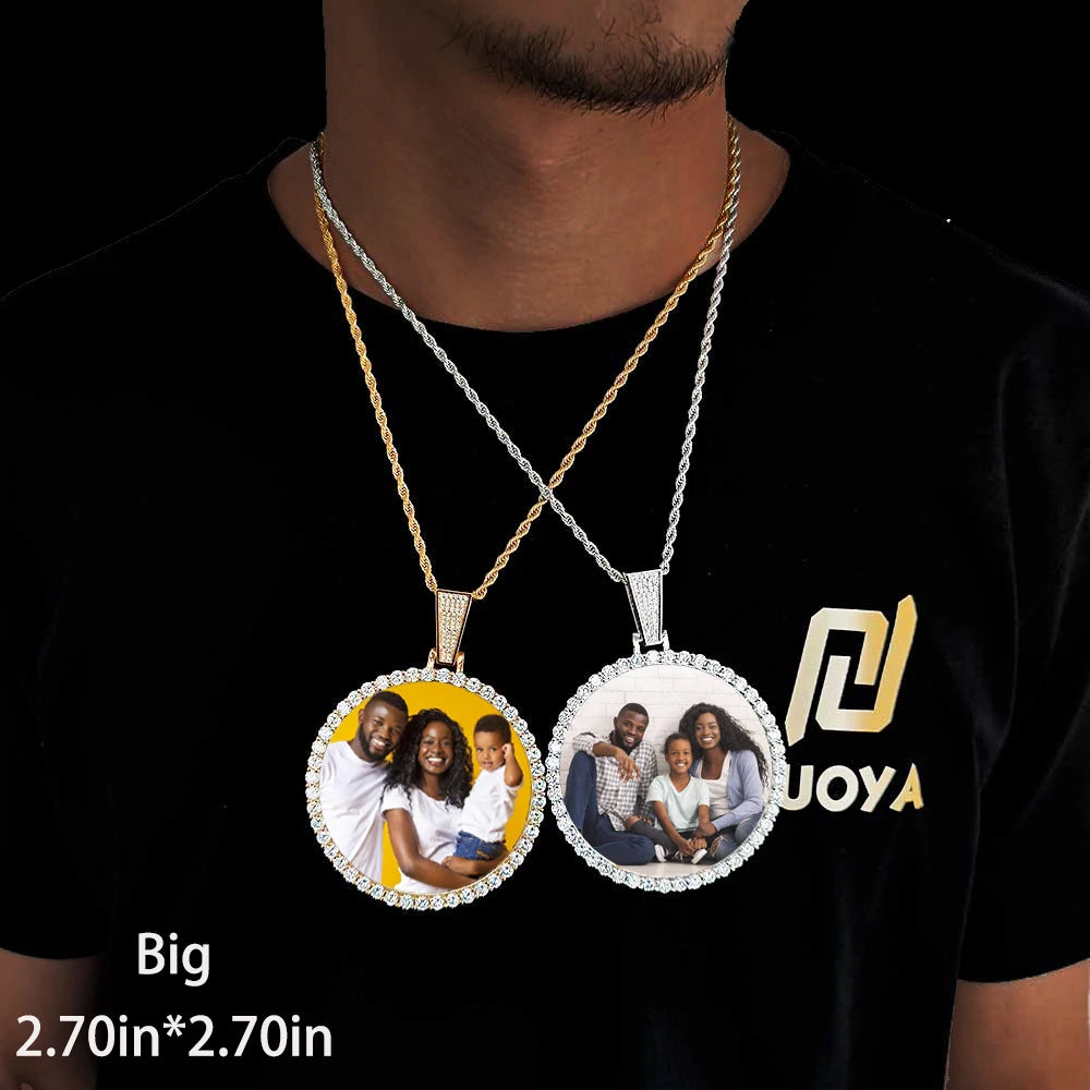 Personalized Memorial Photo Medallion Necklace