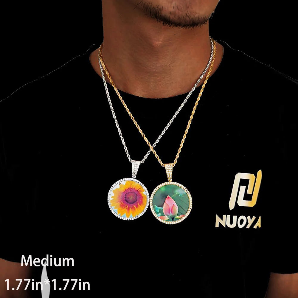 Personalized Memorial Photo Medallion Necklace