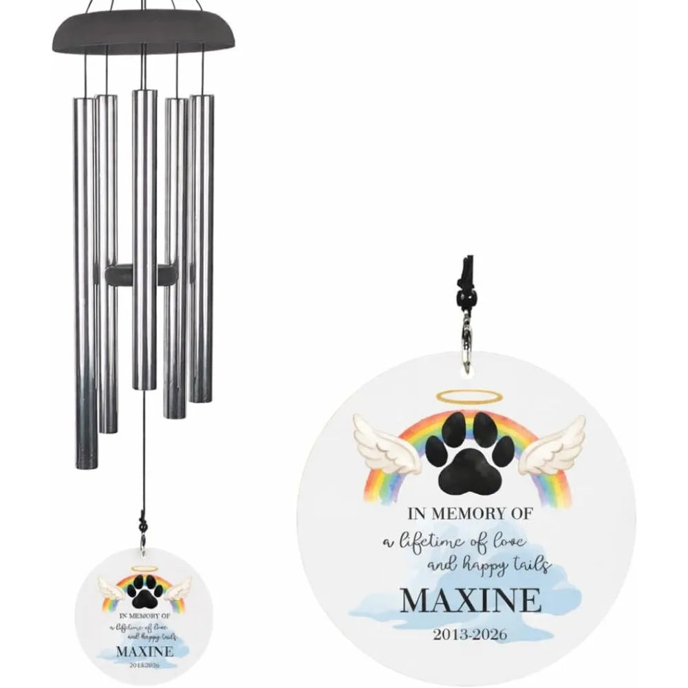 Personalized Memorial Wind Chime for Loss of Loved One, 42 Inch Sympathy Gift product image 4