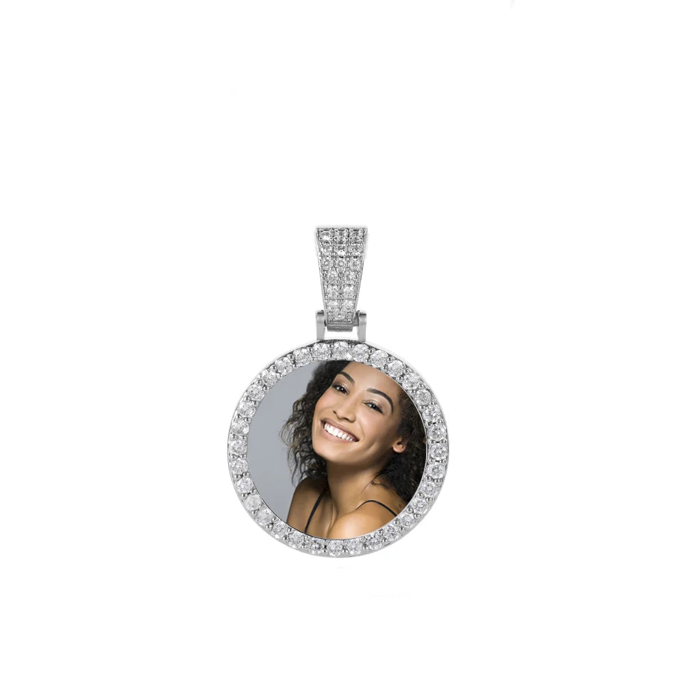 Personalized Memorial Photo Medallion Necklace