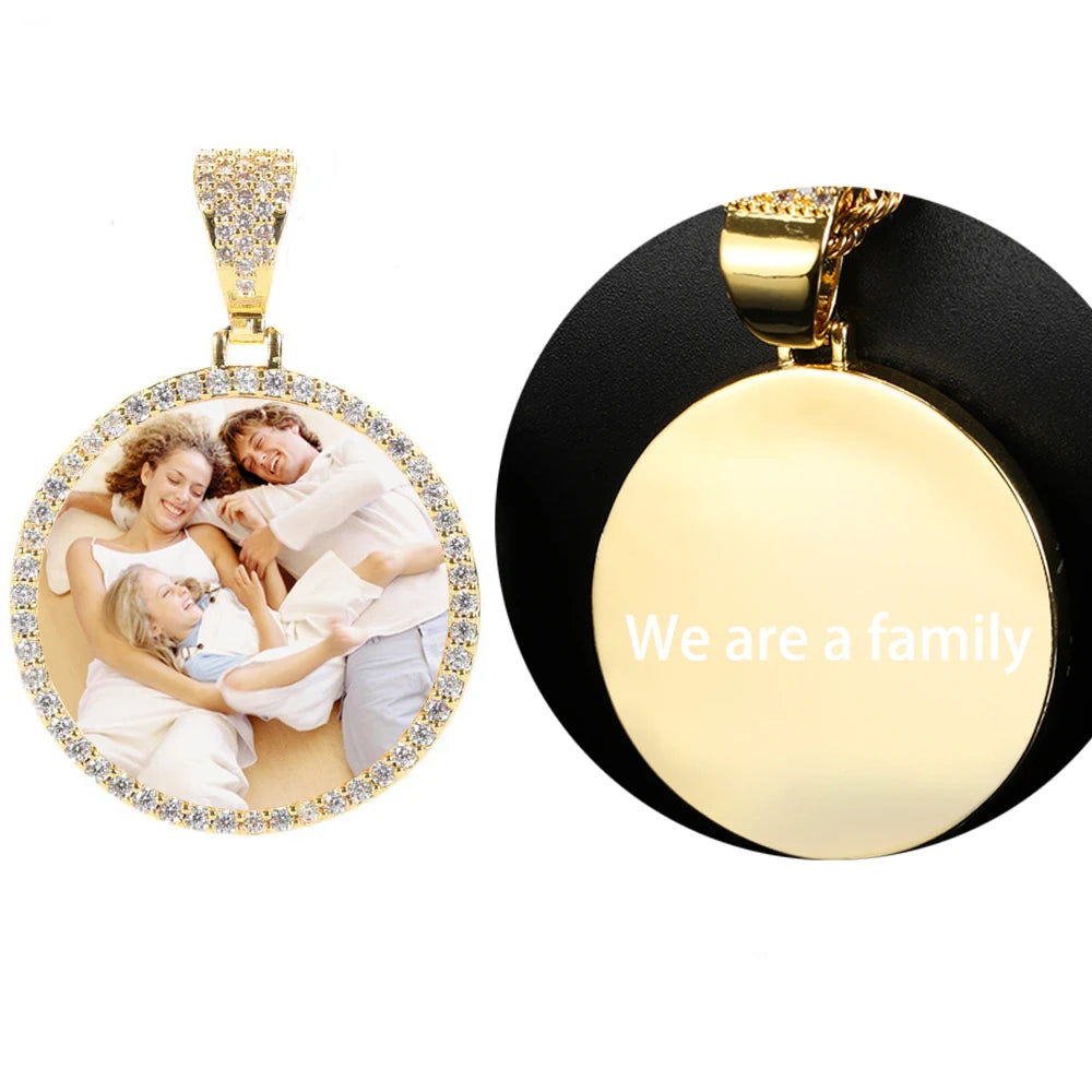Personalized Memorial Photo Medallion Necklace