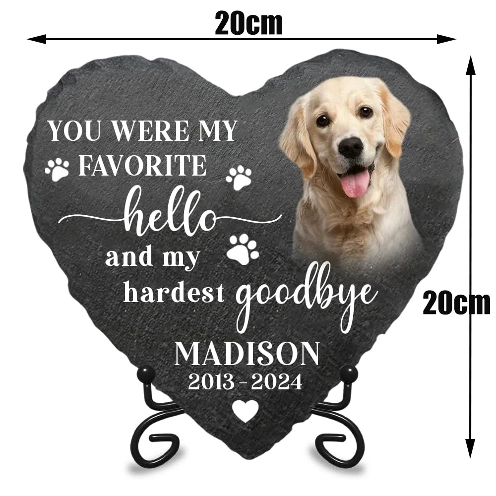 Personalized Photo Text Printed Stone Memorial Keepsake Sympathy Gift for Loss of Loved One Bereavement Remembrance Condolence