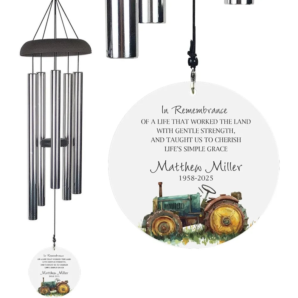 Personalized Memorial Wind Chime for Loss of Loved One, 42 Inch Sympathy Gift product image 3