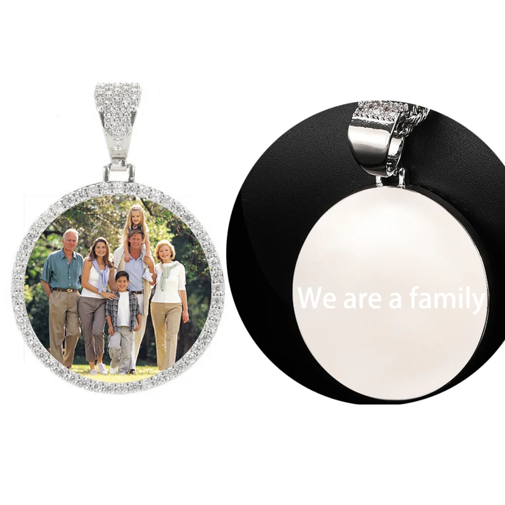 Personalized Memorial Photo Medallion Necklace