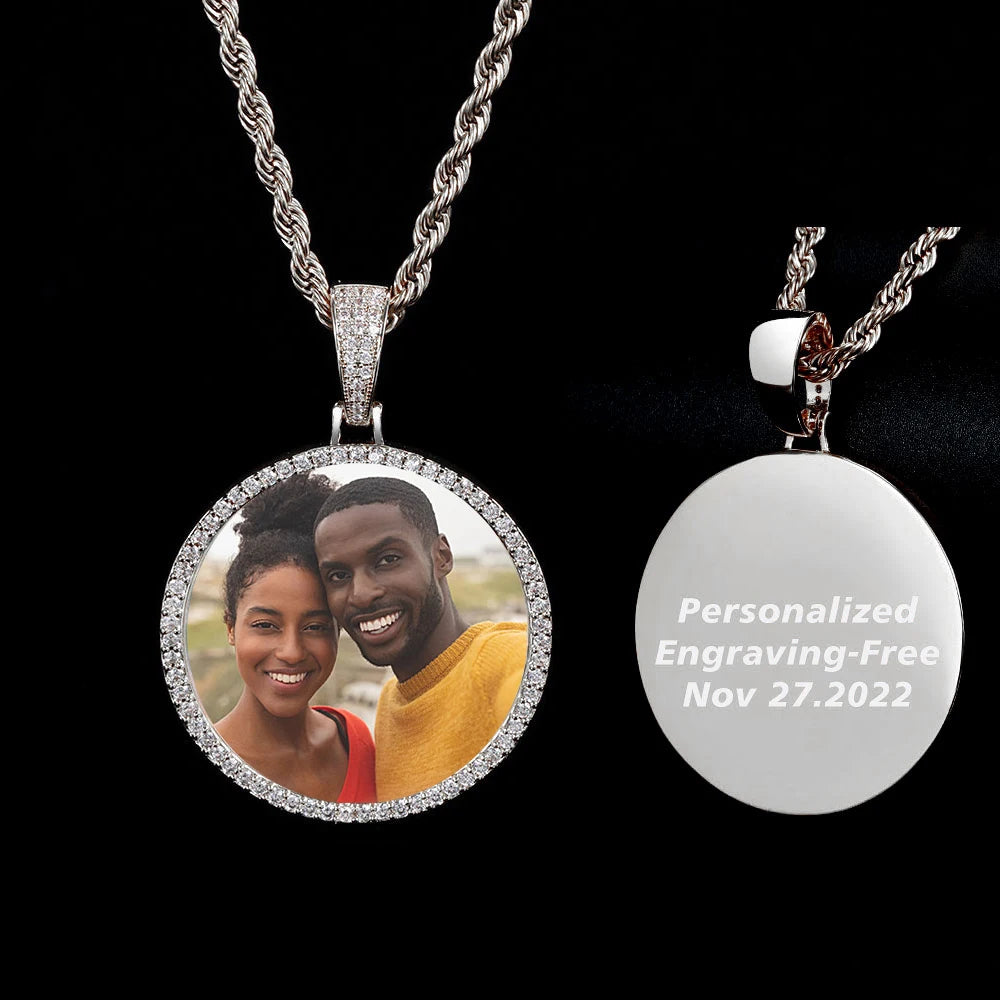 Personalized Memorial Photo Medallion Necklace