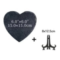 Personalized Pet Memorial Slate Heart Stone Custom Photo Name Dog Cat Grave Marker Garden Headstone Plaque Keepsake PetLoss Gift