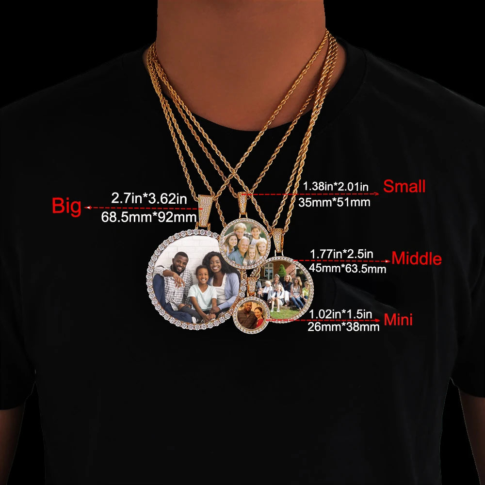 Personalized Memorial Photo Medallion Necklace