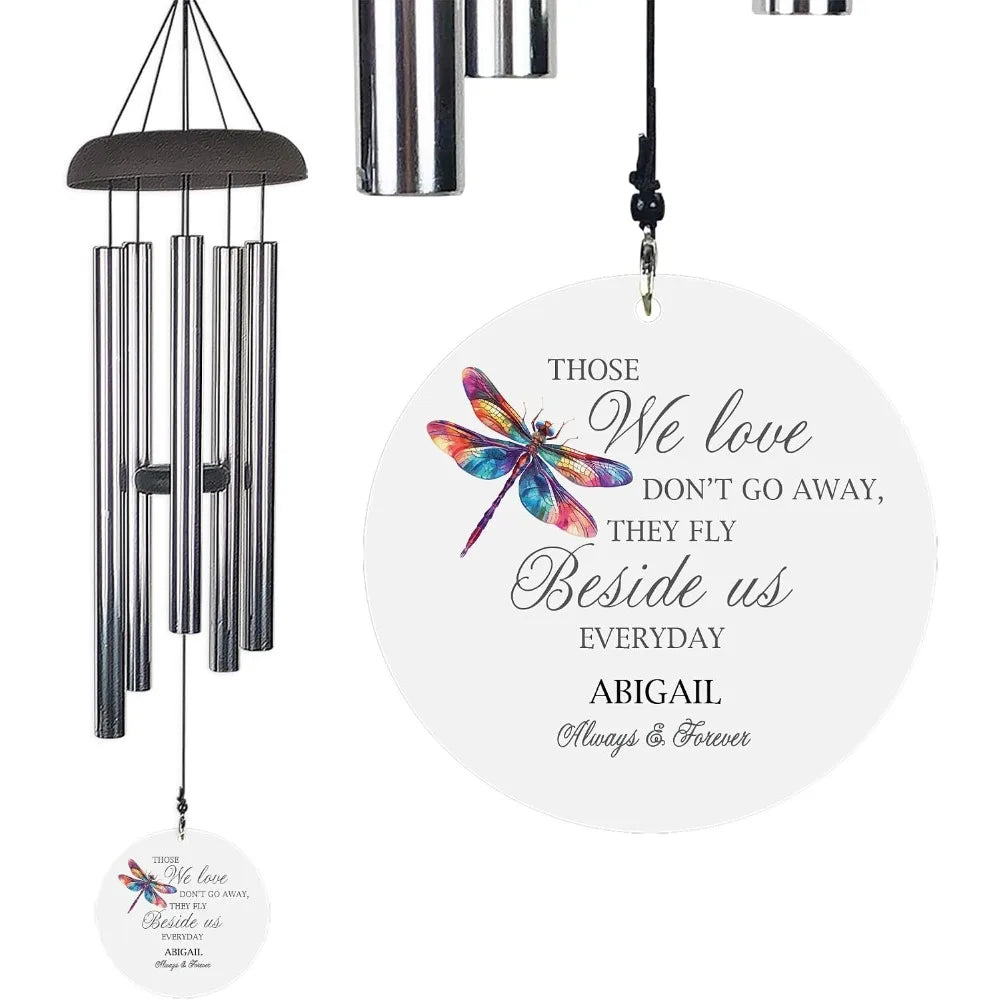 Personalized Memorial Wind Chime for Loss of Loved One, 42 Inch Sympathy Gift product image 2