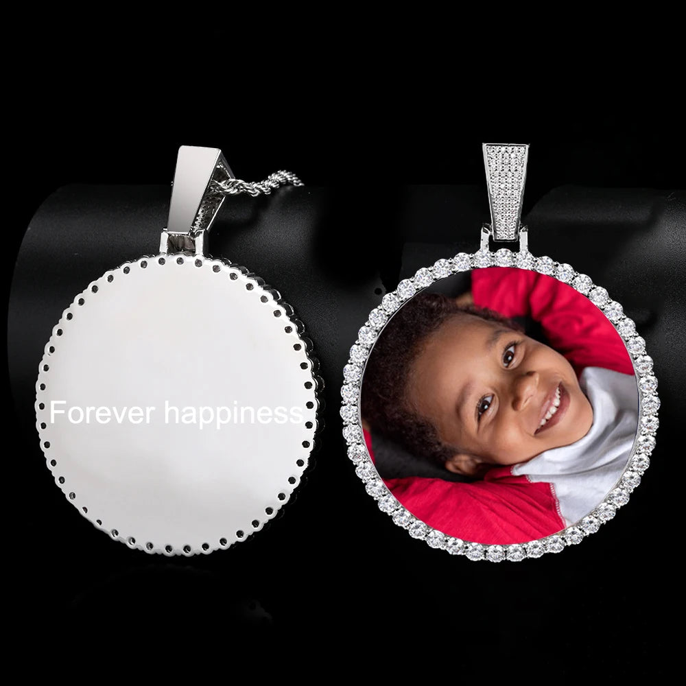 Personalized Memorial Photo Medallion Necklace
