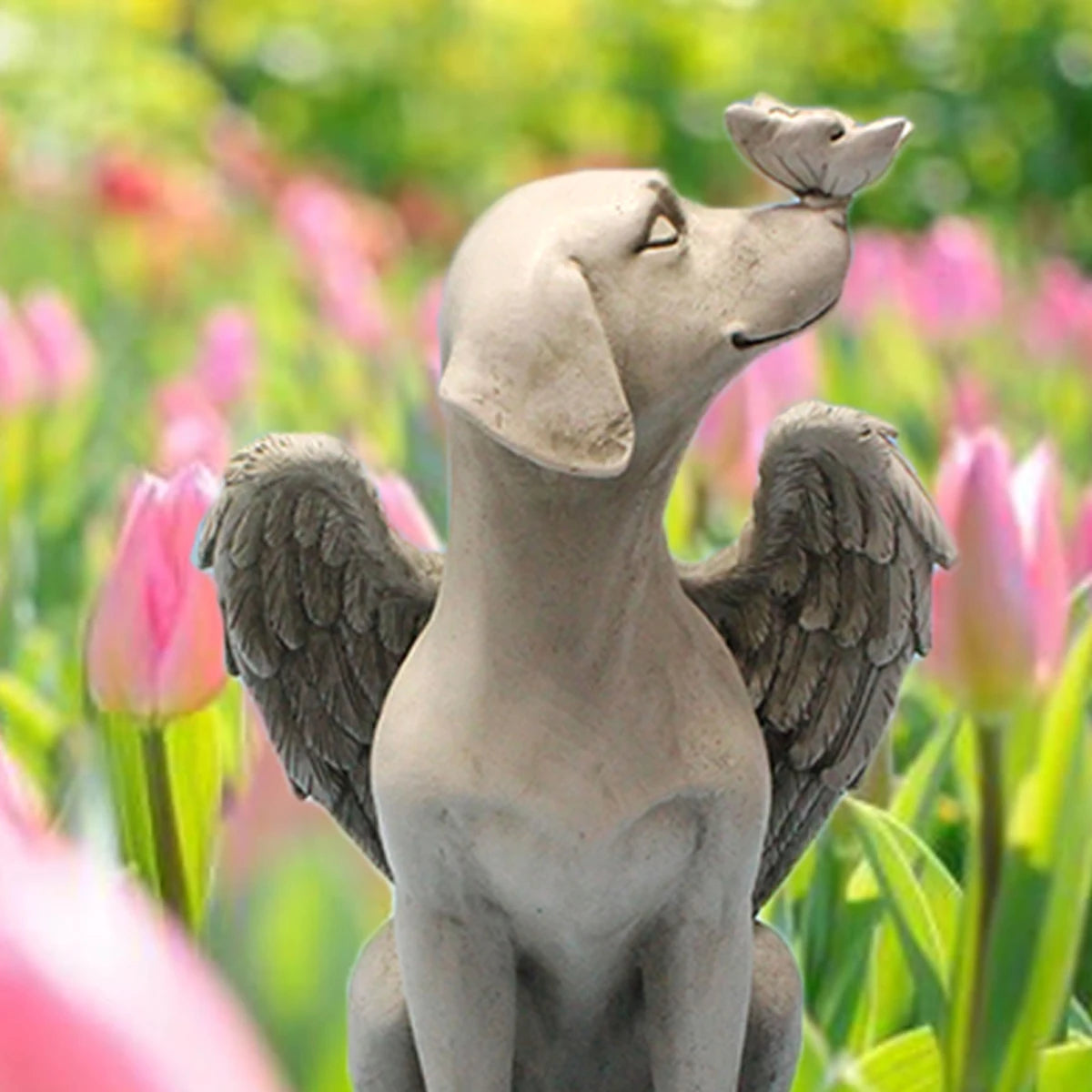 Forever by Your Side Angel Dog Memorial Statue – Pet Remembrance Keepsake