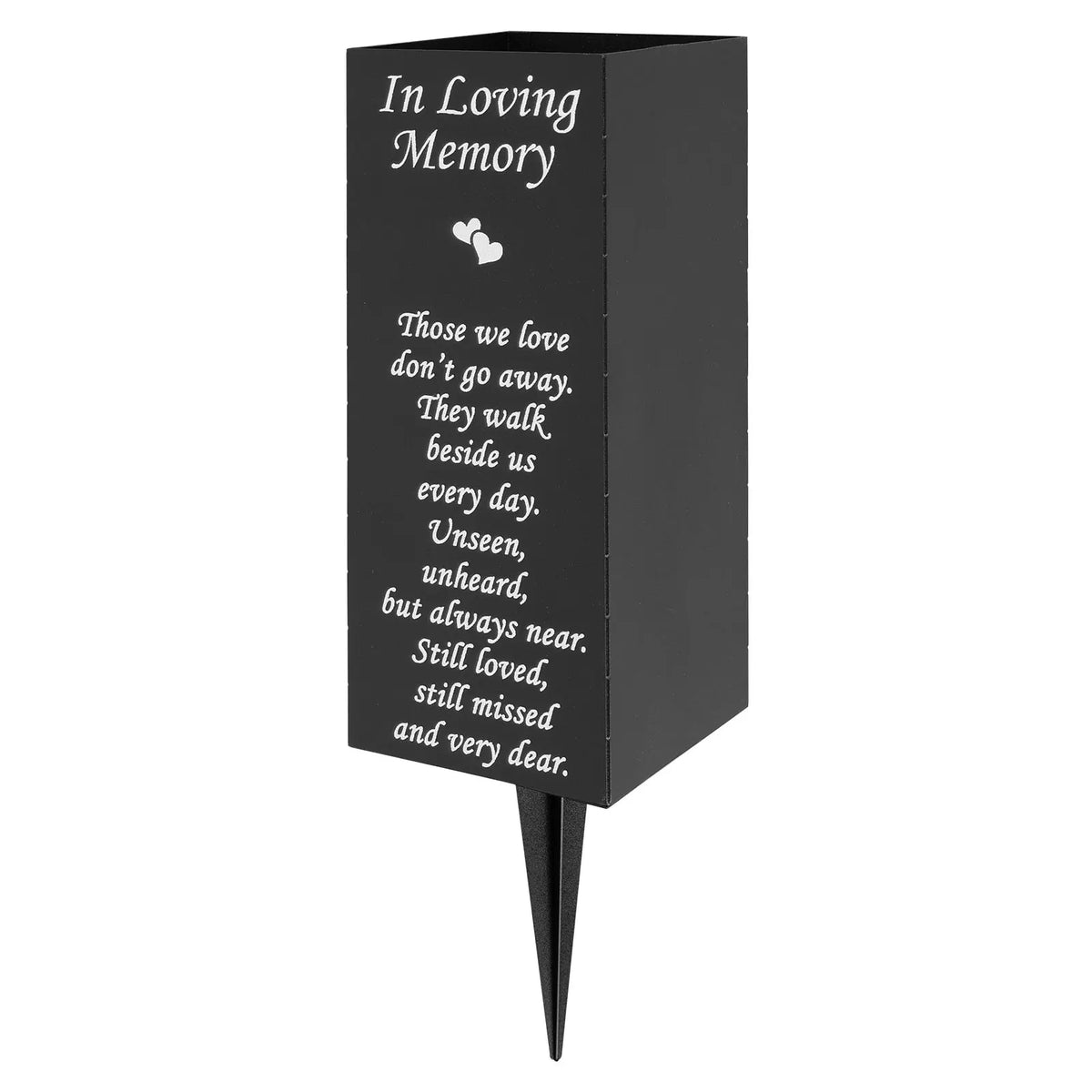 In Loving Memory Memorial Grave Vase – Cemetery Flower Holder with Ground Stake