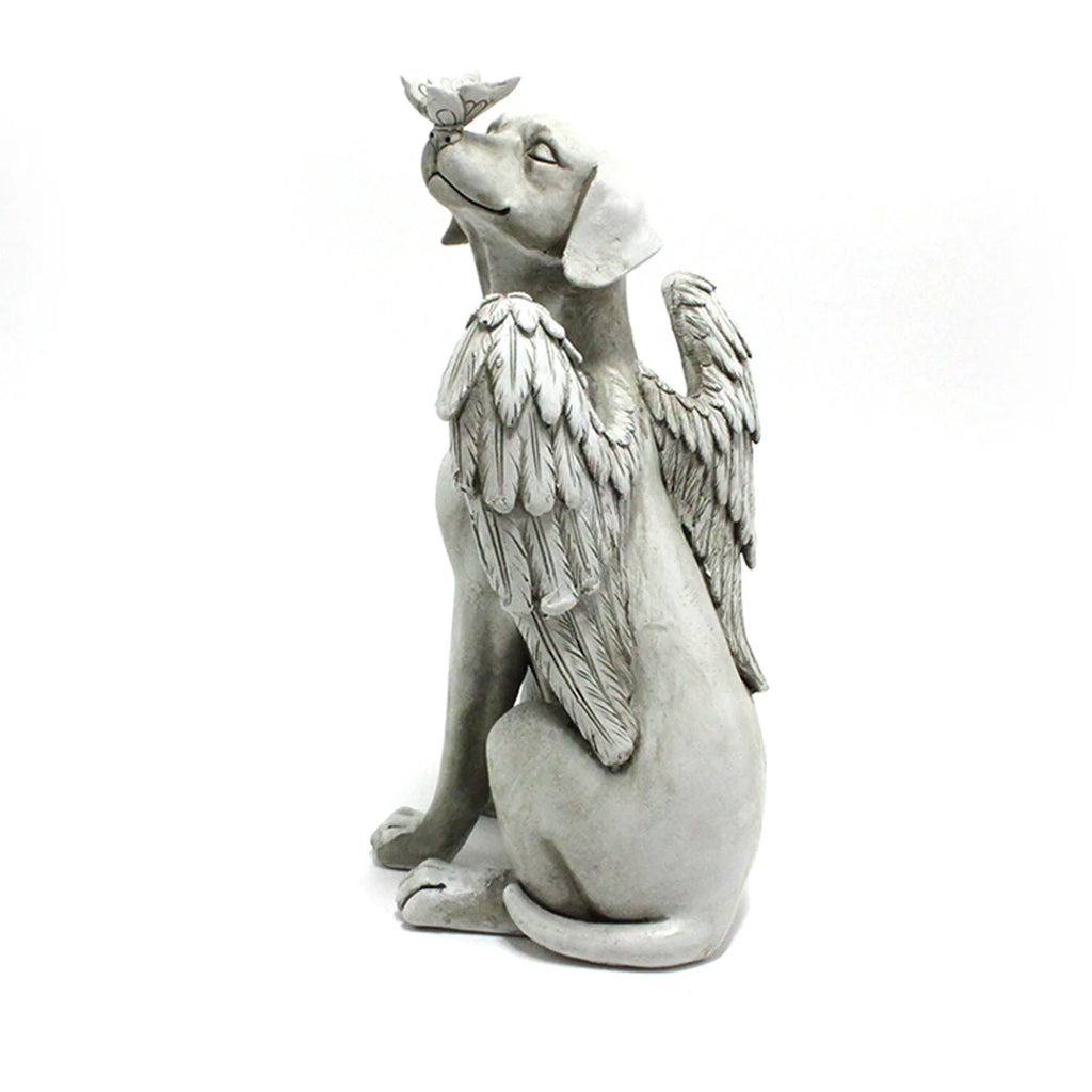 Forever by Your Side Angel Dog Memorial Statue – Pet Remembrance Keepsake