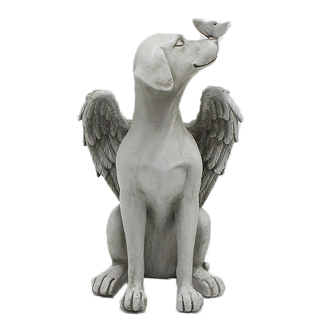 Forever by Your Side Angel Dog Memorial Statue – Pet Remembrance Keepsake