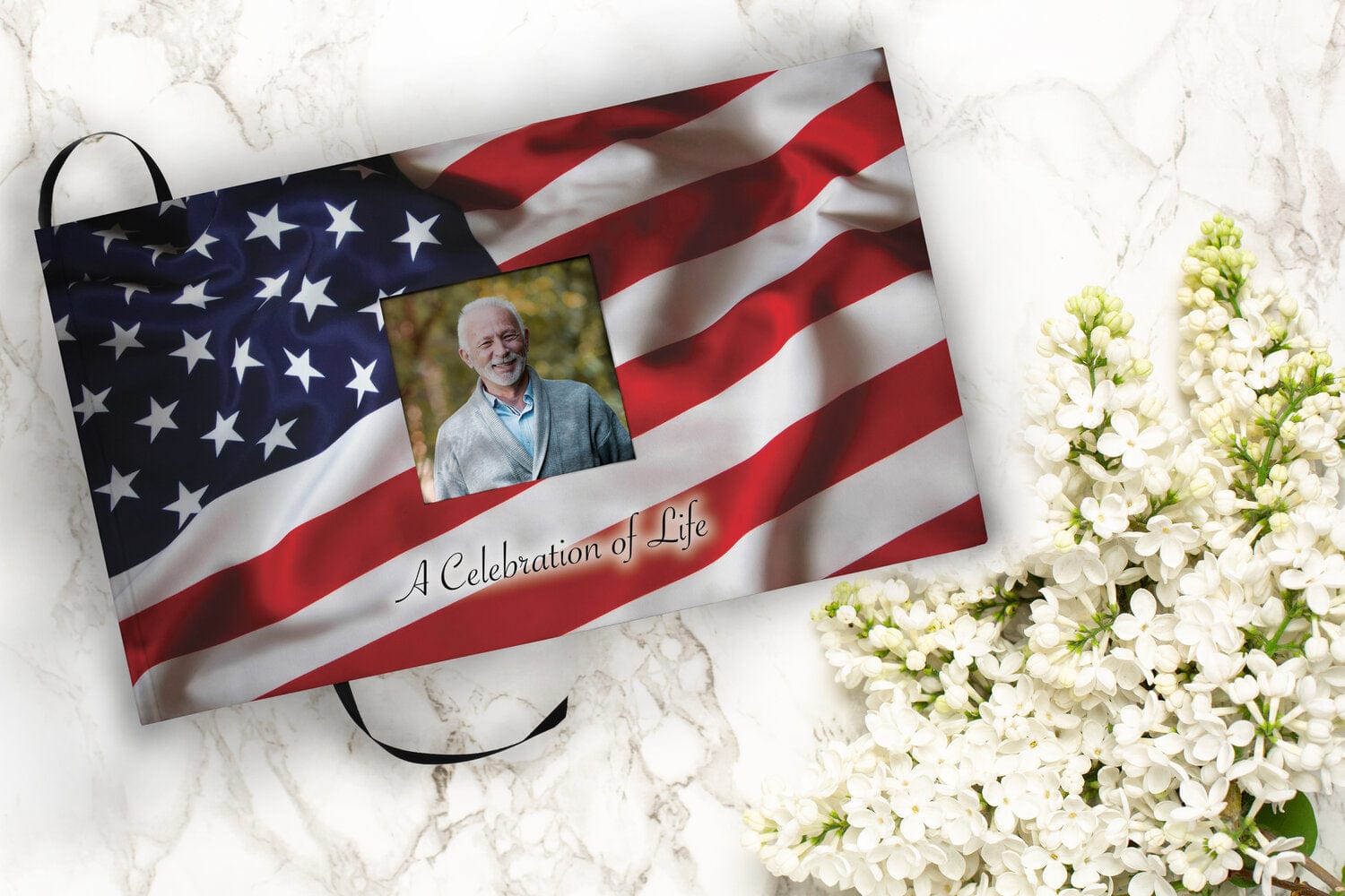 American Flag Cremation Urns for Human Ashes - Large Adult American Flag Urn for Ashes