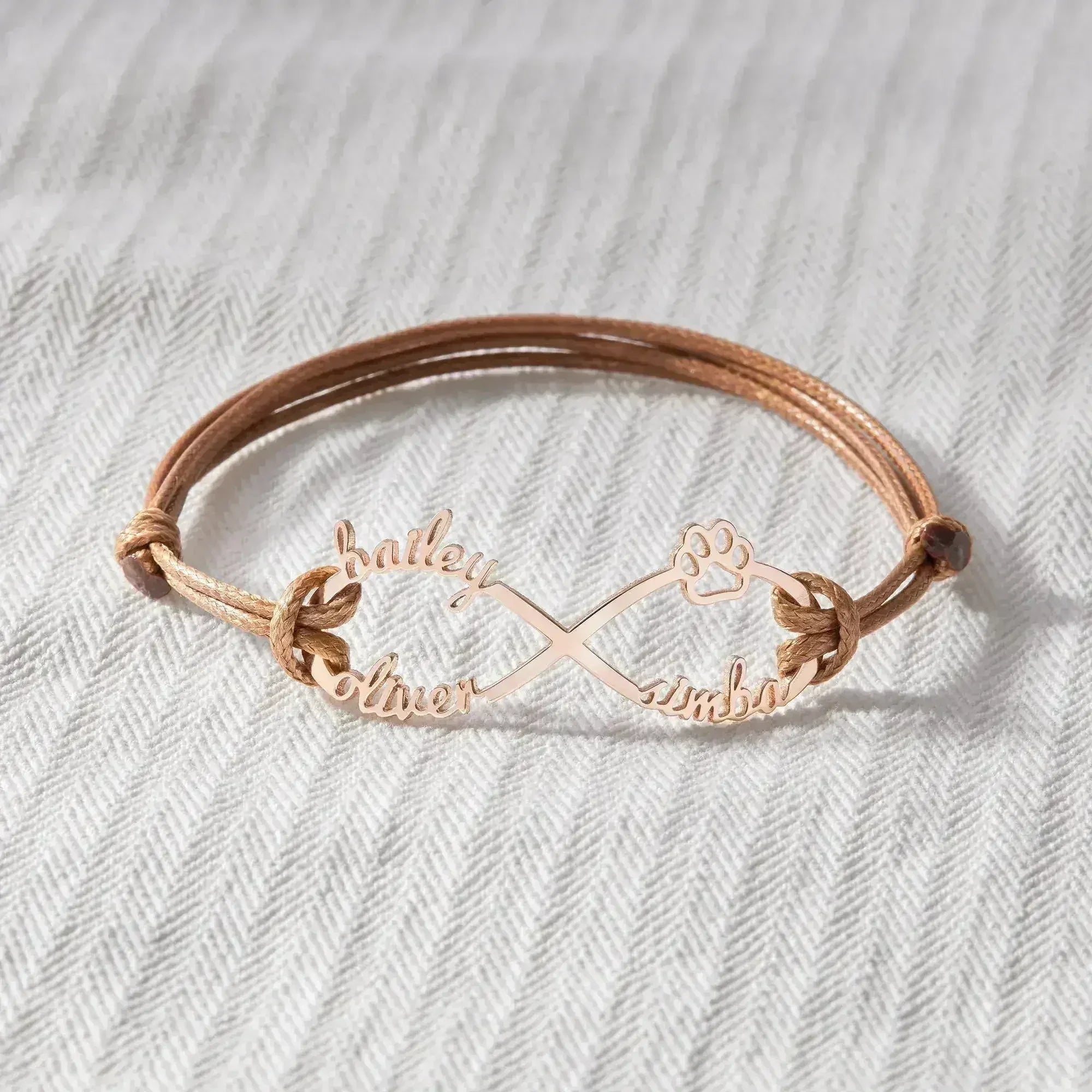 Forever Paw Print Personalized Pet Memorial Bracelet