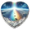 Rainbow Crossing Paw Prints Dog Urn