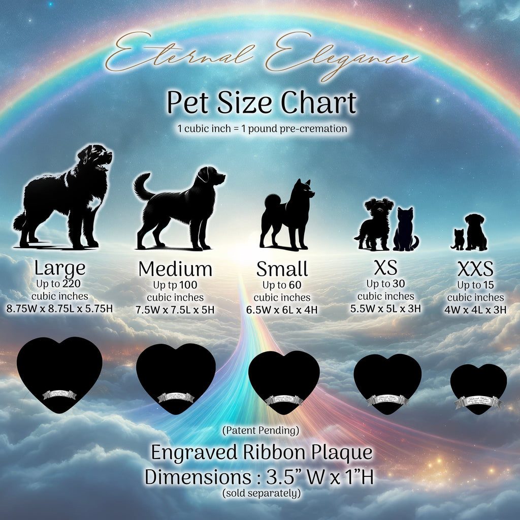 Rainbow Crossing Paw Prints Dog Urn