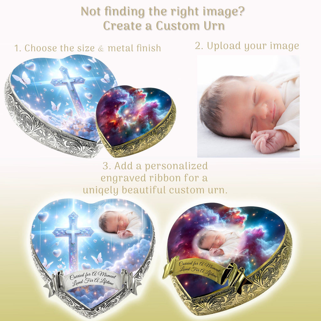 Blue Footprints Baby or Child Cremation Urn