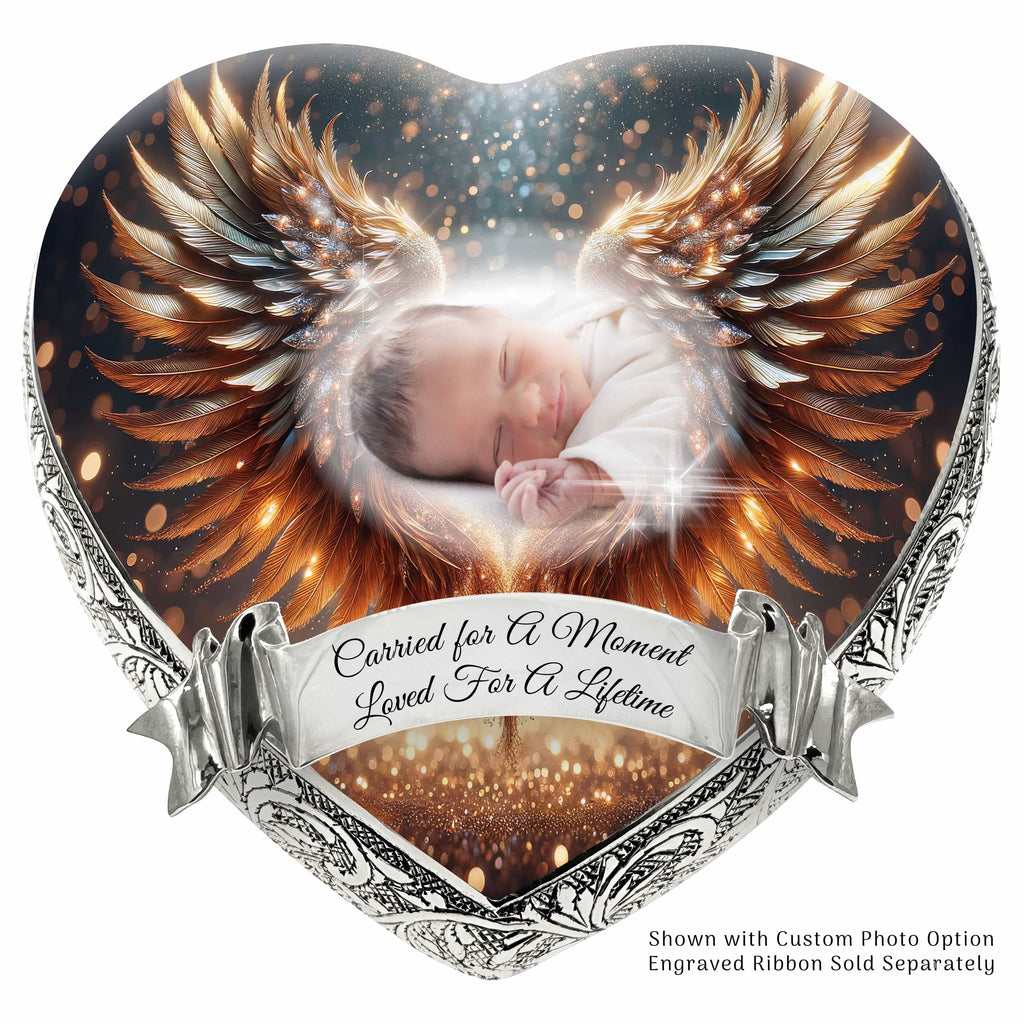 Gold Free Angel Baby or Child Cremation Urn
