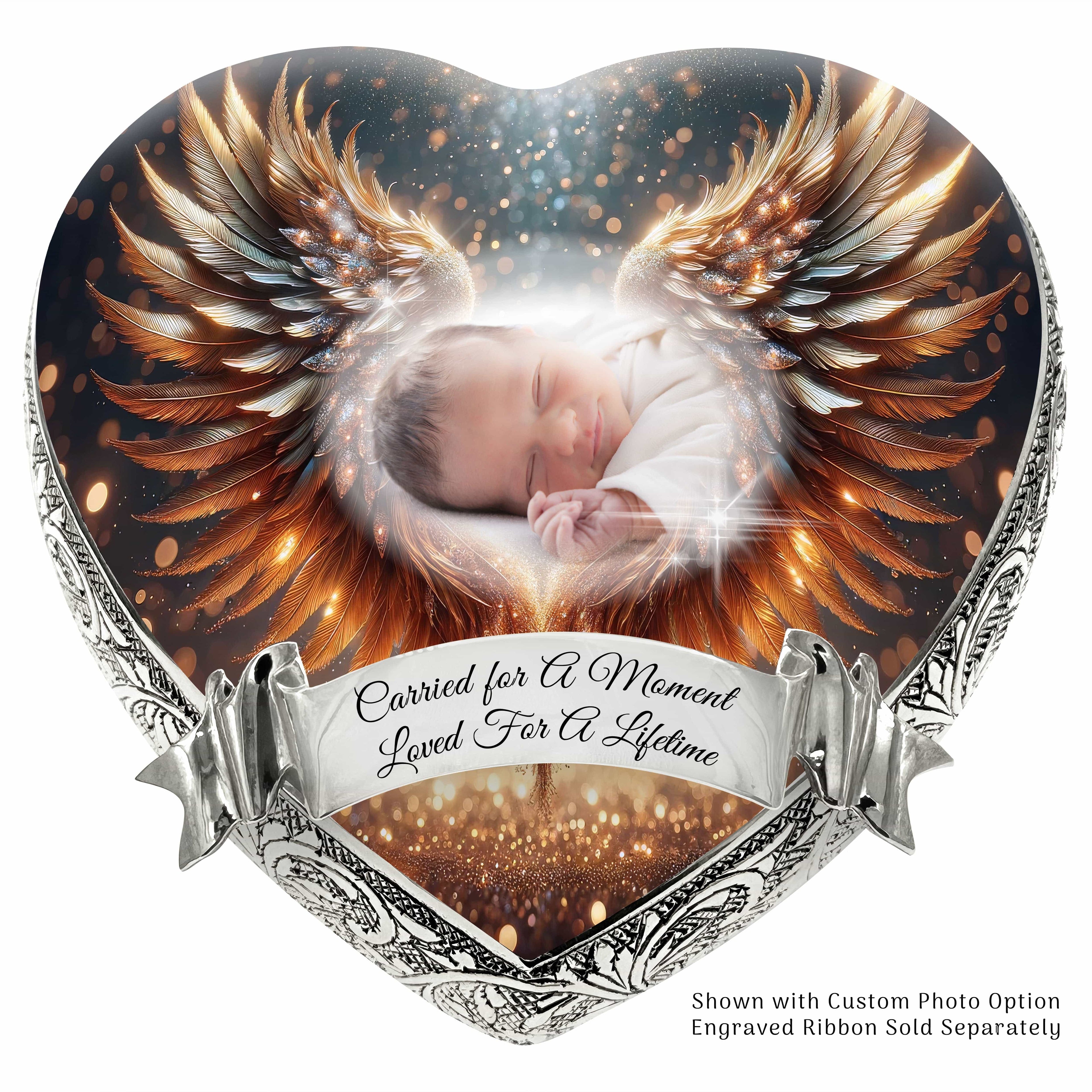 Gold Free Angel Baby or Child Cremation Urn