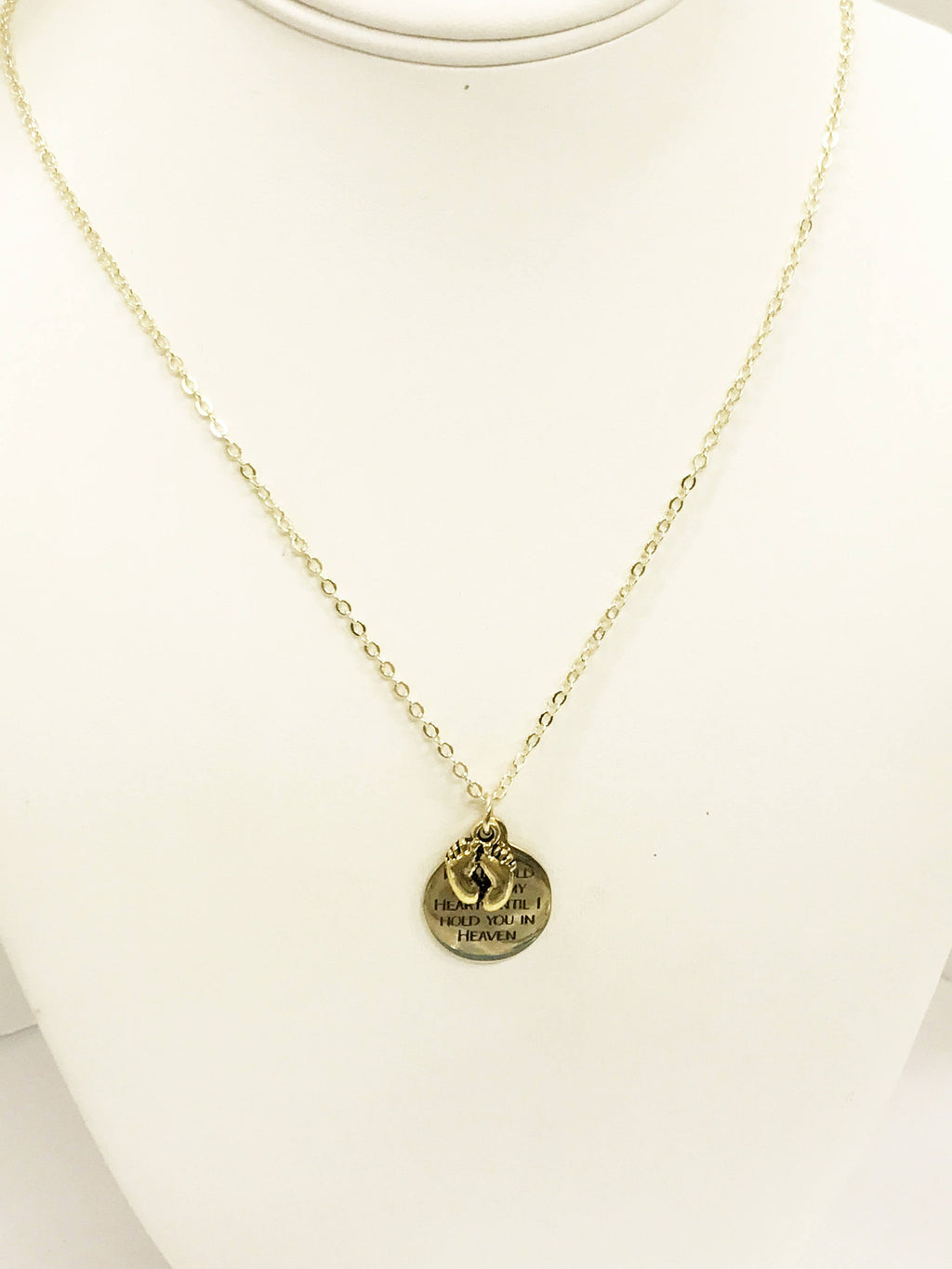 Sympathy Gift, I Will Hold You In My Heart Until I Hold You In Heaven Necklace, Miscarriage Sympathy Gift, Child Loss Gift, Loss Sympathy