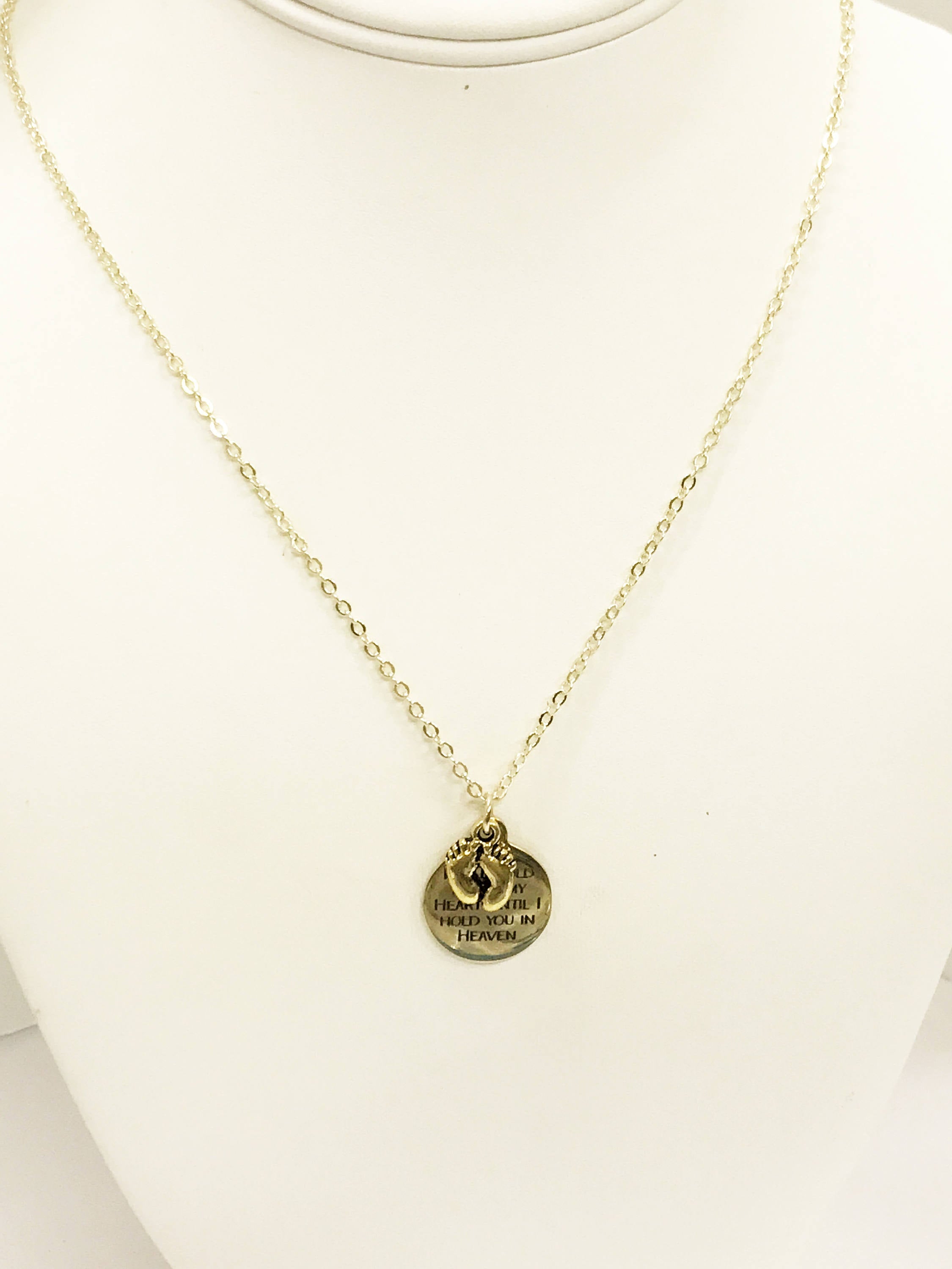 Sympathy Gift, I Will Hold You In My Heart Until I Hold You In Heaven Necklace, Miscarriage Sympathy Gift, Child Loss Gift, Loss Sympathy