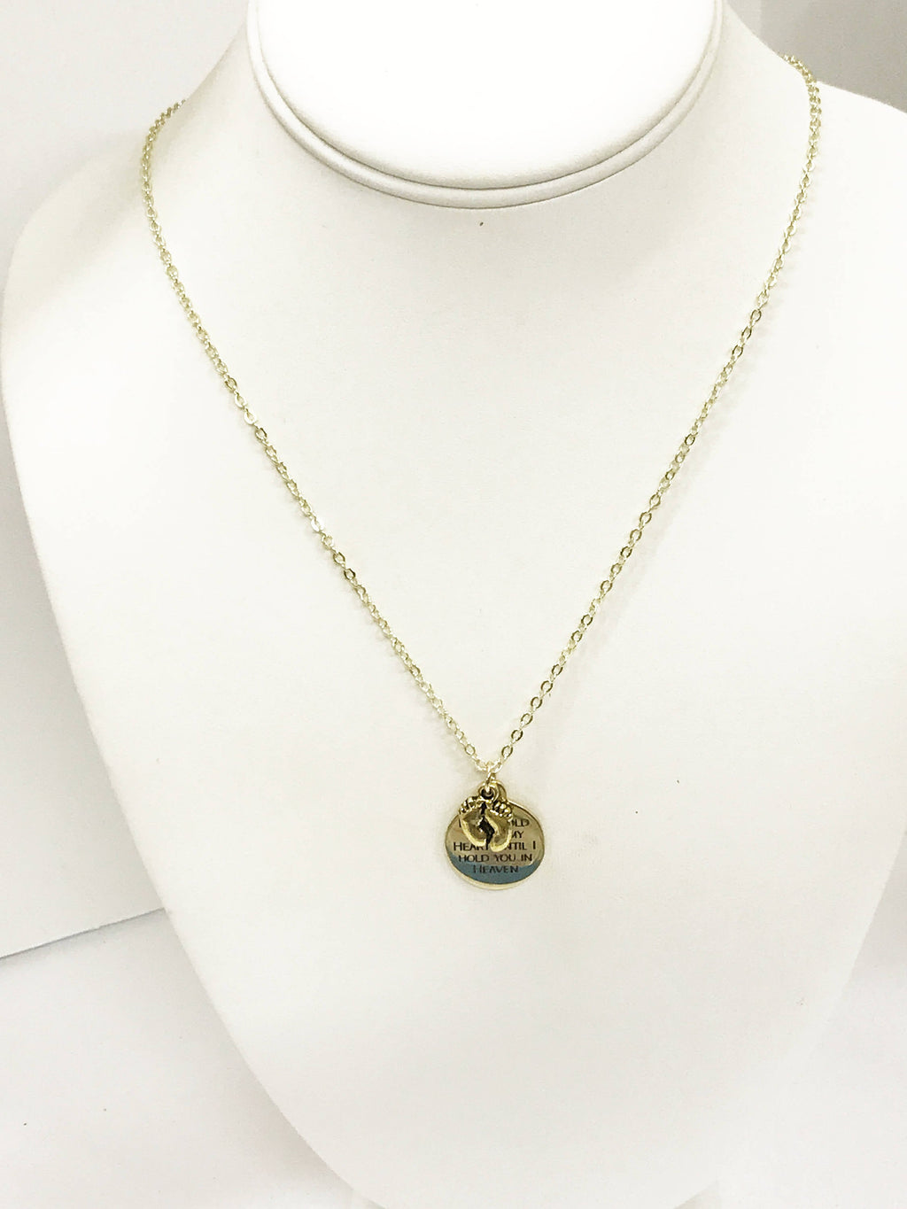 Sympathy Gift, I Will Hold You In My Heart Until I Hold You In Heaven Necklace, Miscarriage Sympathy Gift, Child Loss Gift, Loss Sympathy