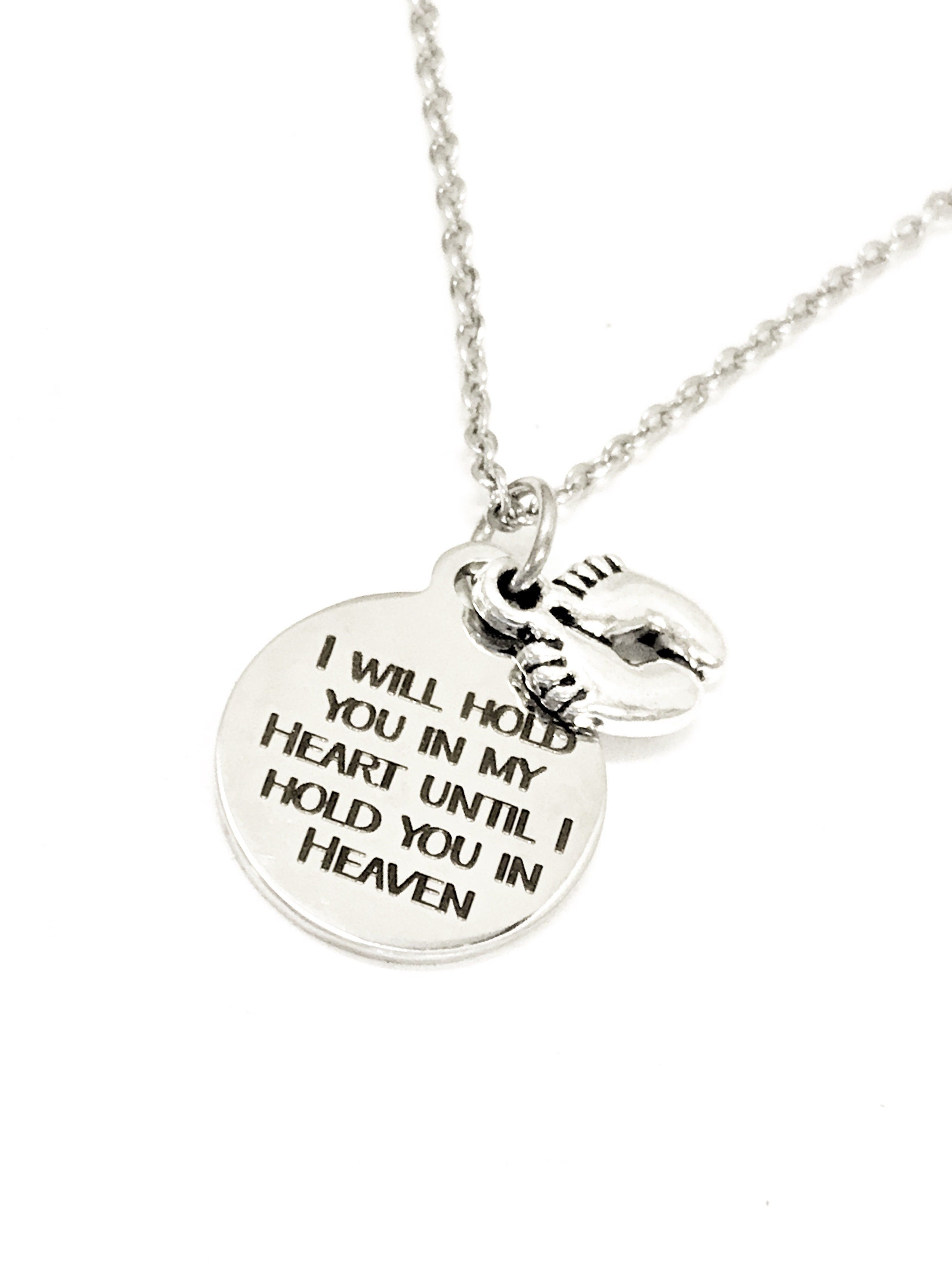 Miscarriage Sympathy Gift, I Will Hold You In My Heart Until I Hold You In Heaven, Miscarraige Gift, Child Loss Sympathy Gift, Loss Sympathy