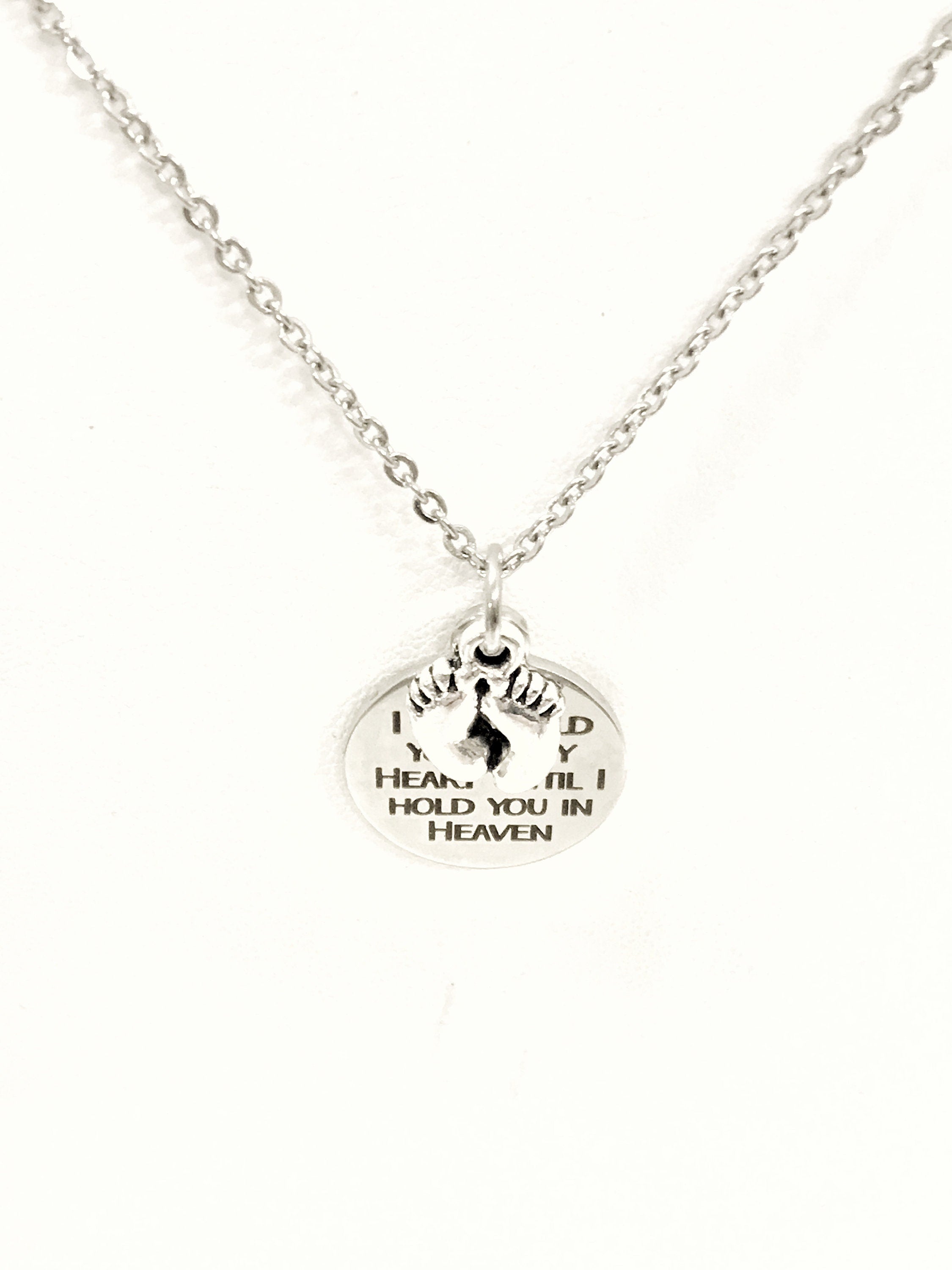 Miscarriage Sympathy Gift, I Will Hold You In My Heart Until I Hold You In Heaven, Miscarraige Gift, Child Loss Sympathy Gift, Loss Sympathy